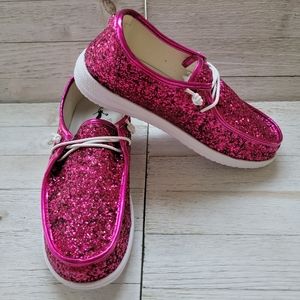 CORKYS- KAYAK FUSCHIA GLITTER SNEAKERS